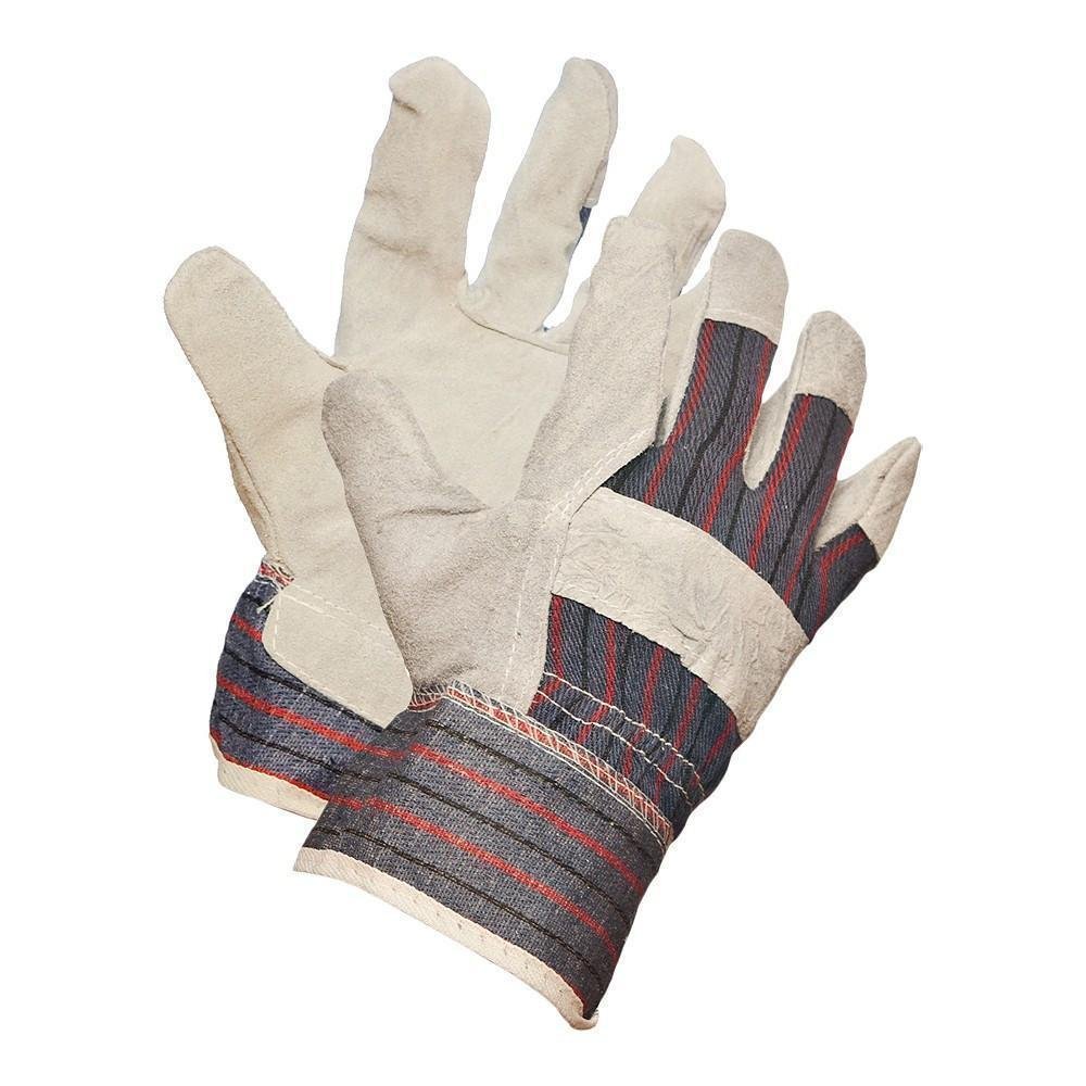 Forcefield Split Leather Work Gloves, Economy Grade