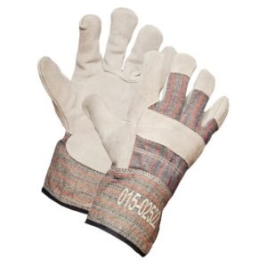 Forcefield Split Leather Work Gloves, Extended Cuff